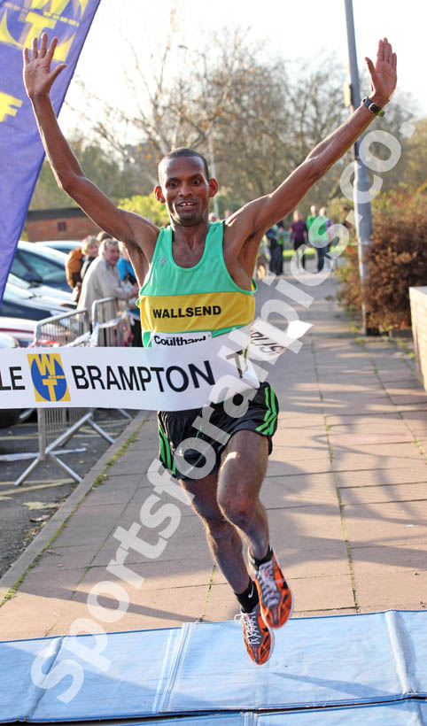 Yared Hagos (Wallsend Harriers) wins the Brampton to Carlisle 10 mile